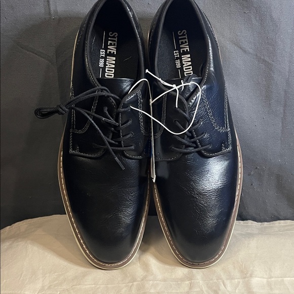 Steve Madden Black Leather Oxfords Size 10.5 main image 4